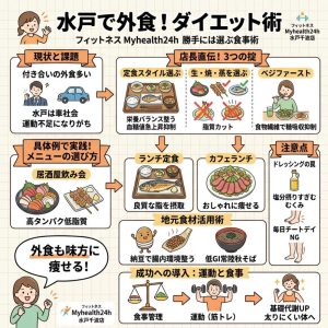 水戸で外食　ダイエット術