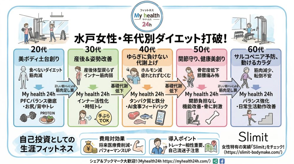 水戸女性ダイエット年代別