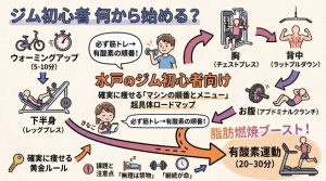 水戸のジム初心者は何から始める？！～ 確実に痩せる「マシンの順番とメニュー」超具体ロードマップ ～